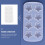Stjerneformet silikone isterningform hvid 3D-design 8