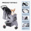 Poussette pliable et étanche pour petits chiens et chats 2