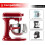 Αναδευτήρας Flex Edge κατάλληλος για μίξερ βάσης Kitchenaid 6 λίτρων με ανυψωτικό μπολ, 2