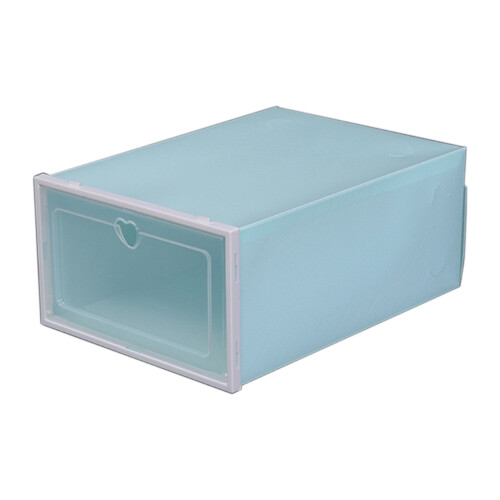 Clear Stackable Shoe Storage Box, Foldable & Space-Saving, Compatible with Sneakers & Dorm Use 1