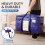 4 Pack Extra Large Heavy Duty Moving Totes Blue 4