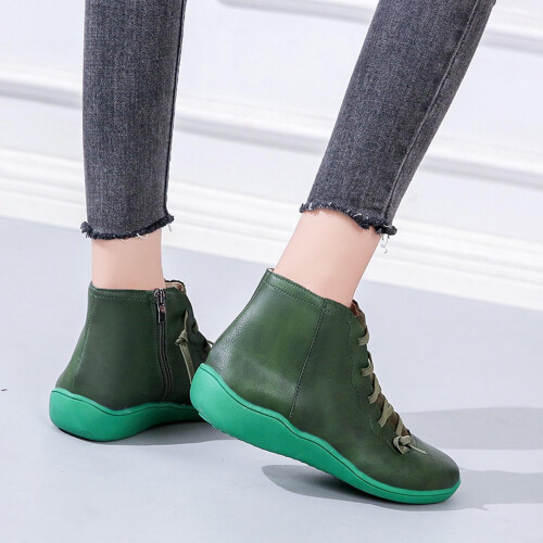 Γυναικεία μποτάκια Western Cowboy Ankle Boots, με χαμηλό τακούνι και άνετους αστραγάλους, με 2