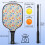 Σετ κουπιών Pickleball με κουπιά από fiberglass σε σχέδια λουλουδιών, 2 μπάλες και τσάντα – 3