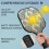 Σετ κουπιών Pickleball από fiberglass με λουλούδια, 2 μπάλες και τσάντα, συμβατό με παιχνίδι 2
