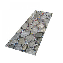 Tapis de cuisine Apocaly, motif pavés, antidérapant et anti-fatigue, lavable, 40 x 60 cm