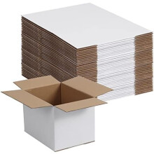 Witte golfkartonnen verzenddozen 7x5x5 inch, 40 stuks