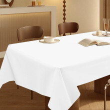 Nappe jetable en plastique de couleurs assorties, rectangulaire, 137 x 183 cm, idéale pour les fêtes, anniversaires, mariages, pique-niques et la
