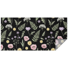 Nappe rectangulaire à motif floral Pioneer Flower, 152 x 305 cm, en polyester imperméable, facile à nettoyer et anti-taches, pour l'intérieur,