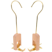 Homoyoyo Lot de 2 cintres à jupes en acrylique avec pinces, cintres non destinés aux vêtements, pour usage domestique et quotidien