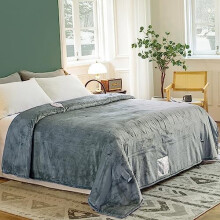Heated Blanket Twin 62"x84", ETL&FCC Certified, Flannel, Machine Washable, 4 Heat Levels, 10H Auto-Off, Overheat Protection (Grey)