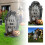 Διακοσμήσεις για επιτύμβιες στήλες για το Halloween, εξωτερική διακόσμηση 2