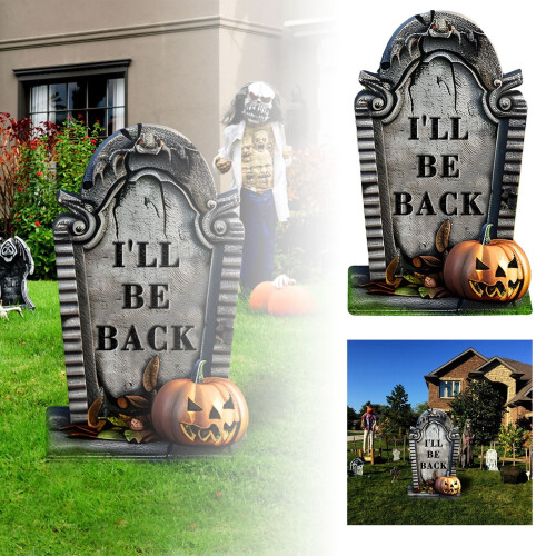 Διακοσμήσεις για επιτύμβιες στήλες για το Halloween, εξωτερική διακόσμηση 1