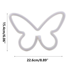 Neon LED Night Light Wall Sign – USB or 3xAA Powered, Compatible with Classroom & Bedroom Decor, Girls' Room & Party Decor