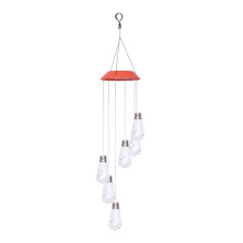 Lampa wisząca LED zmieniająca kolor, zasilana energią słoneczną, plastikowa, 1 opakowanie