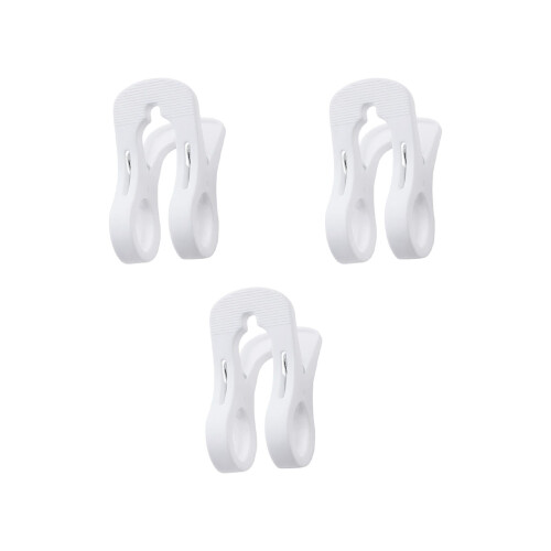 Large Windproof Beach Towel Clips, Plastic, 3-Piece Set 1