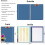Dunkelblaue Ledermappe mit Klemmbrett 2