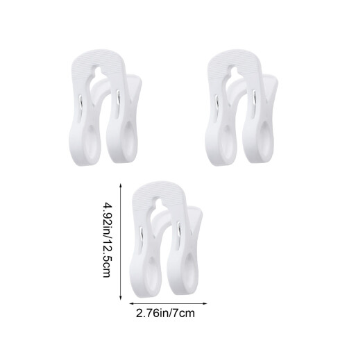 Large Windproof Beach Towel Clips, Plastic, 3-Piece Set 2