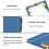 Dunkelblaue Ledermappe mit Klemmbrett 5