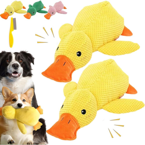 Biovet MD Παιχνίδι πάπιας – Quacko Calming, χωρίς γέμιση, ανθεκτικό στη μάσημα και πλένεται
