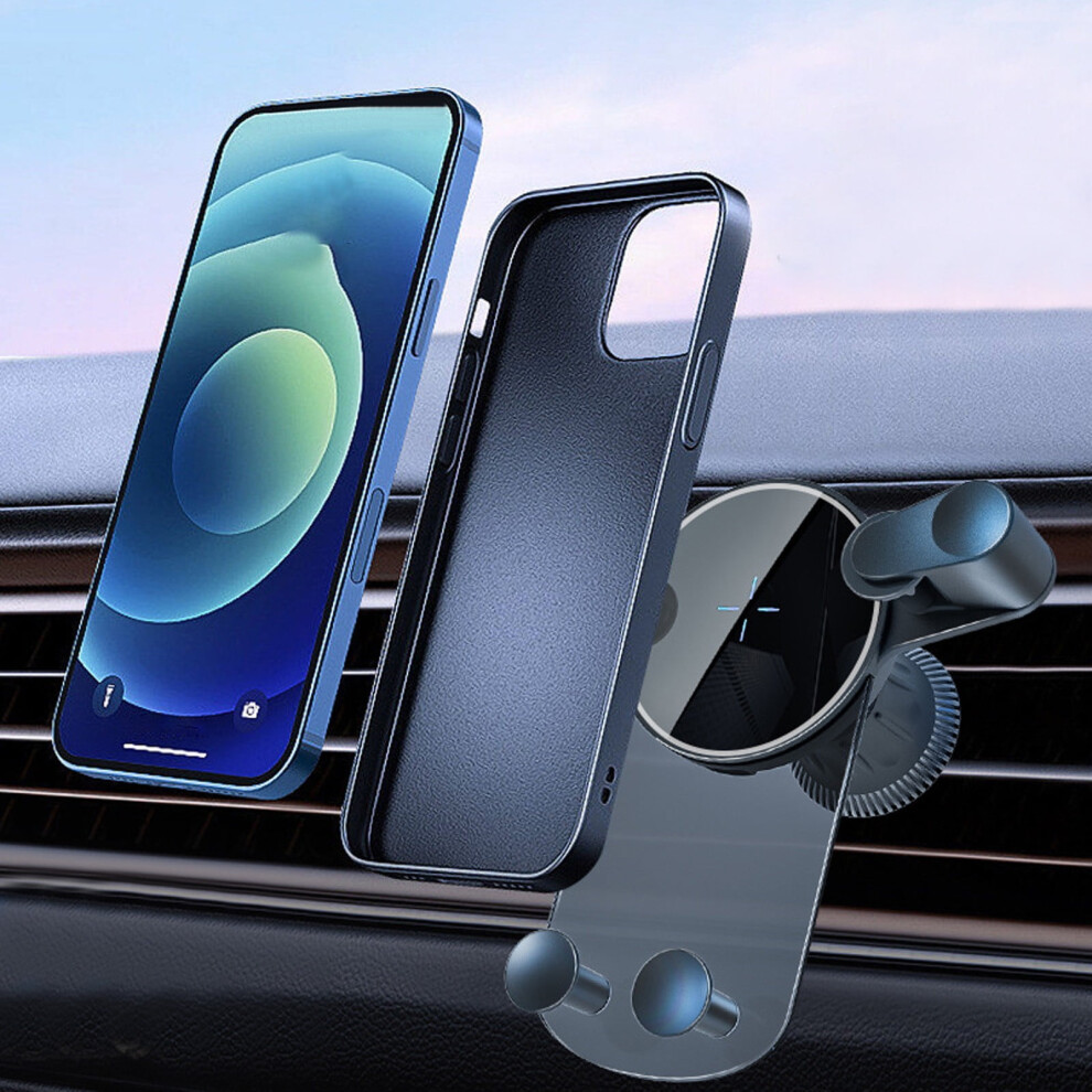 Wireless Car Charger Mount, 15W Fast Charging, Automatic Clamping, 360 Rotation, Case Compatible, Universal For Phones & Car Models 9162407112357