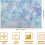 Tischsets mit blauem Schneeflockenmuster, Leinen, 4er-Set 4