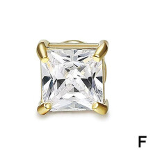 Mens & Women Clip On Earrings Non-Piercing Zircon Magnetic Crystal Stud Ear W1C8