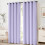 Conjunto de 2 painéis de cortina térmica blackout lilás, 132 x 213 cm (52 x 84 polegadas). 2