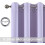 Lilac Thermal Insulated Solid Ring Top Blackout Curtains (2 4