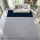 Memory Foam Rug Grey Navy Blue 5x7 ft 3