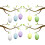 Easter Decorations - Easter DIY Hand Painted Egg Kindergarten Coloring Toy Egg Coloring Egg Ornament Pack 2