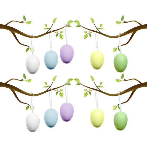 Easter Decorations - Easter DIY Hand Painted Egg Kindergarten Coloring Toy Egg Coloring Egg Ornament Pack 1