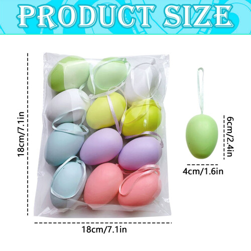 Easter Decorations - Easter DIY Hand Painted Egg Kindergarten Coloring Toy Egg Coloring Egg Ornament Pack 2