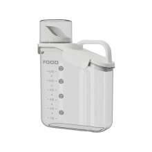 Luchtdichte voedselbewaarcontainers van 2,8 liter (95 oz) met schenktuit, transparant, BPA-vrij, voor meel/suiker/granen, inclusief maatbeker en