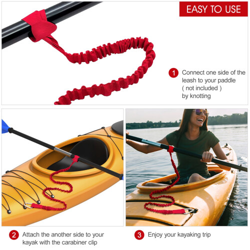 Kayak4Pack Ελαφρύ Ελαστικό Κουλουριασμένο Λουράκι Καλαμιού Καγιάκ για Κωπηλασία, 2