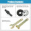 Drill to Angle Grinder Adapter Kit with Mounting Hardware 2 5