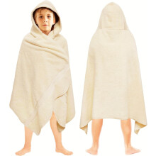 Asciugamano da bagno con cappuccio - Ultra morbido 100% cotone, 76x137 cm, per bambini e neonati - Asciugatura rapida, assorbente, color moka