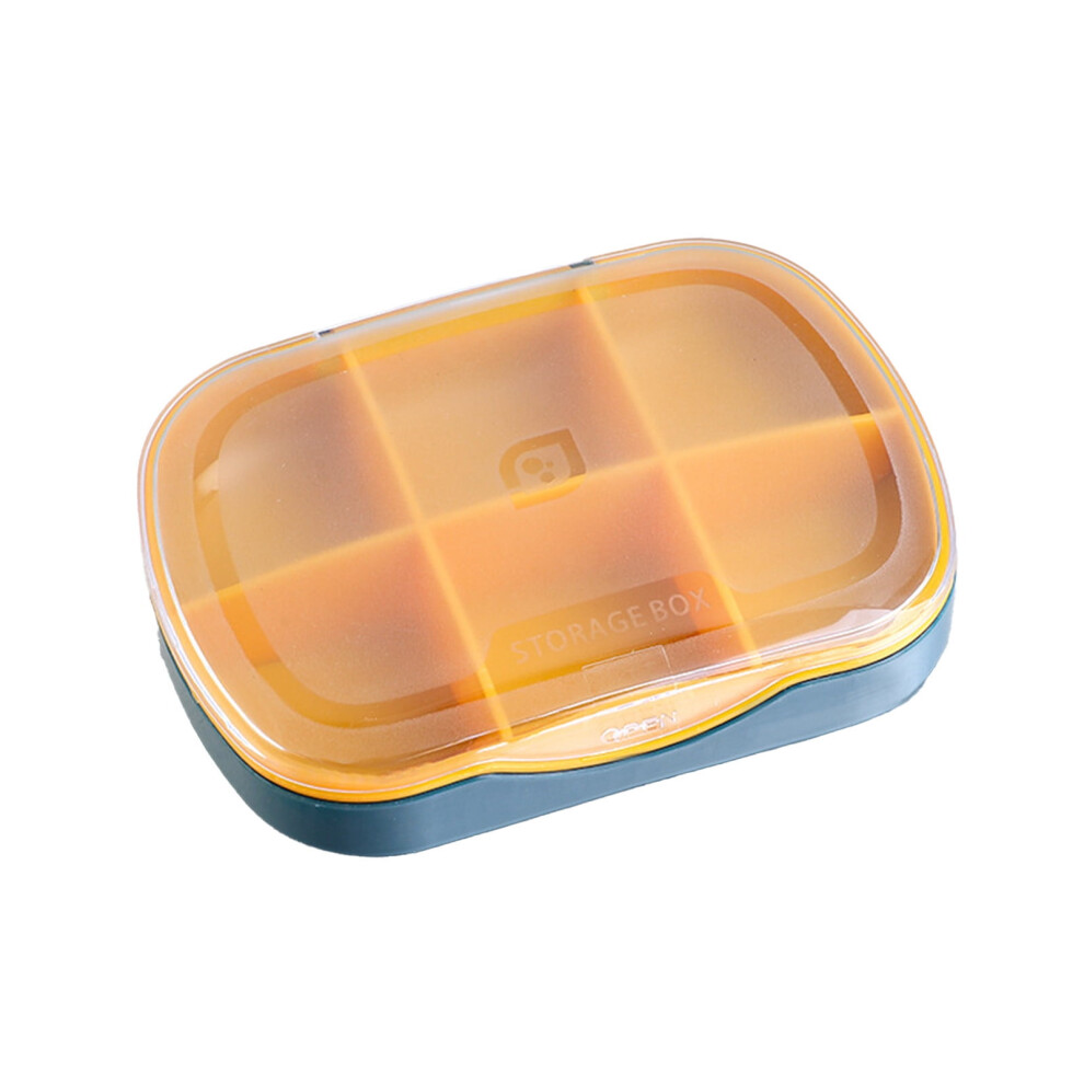 6-Compartment Portable Pill Organizer, Travel-Friendly Sealed Case with ABS, Easy Clean & Home Organization-image-OPC-PRRNNXJ-NEW
