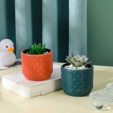 Vaso decorativo HEVIRGO em estilo nórdico, com belo acabamento em imitação de cerâmica para decoração de casa.