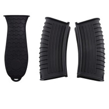 3 pezzi di presine e sottopentola in silicone resistenti al calore, rimovibili, compatibili con pentole in ghisa, padelle e pentole in alluminio.