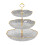 Cupcake standaard van plastic, 3 lagen, bloemvorm. 2