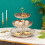 Cupcake standaard van plastic, 3 lagen, bloemvorm. 6