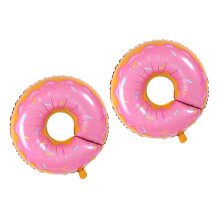 Lot de 2 ballons en forme de donuts pour décoration festive