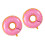Lot de 2 ballons en forme de donuts pour décoration festive 1