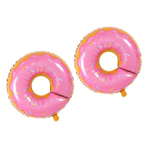 Lot de 2 ballons en forme de donuts pour décoration festive