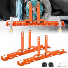 Upgraded Wheel Alignment Tool with 2 Tapes, Toe Plates, Orange — Compatible with More Vehicle Models