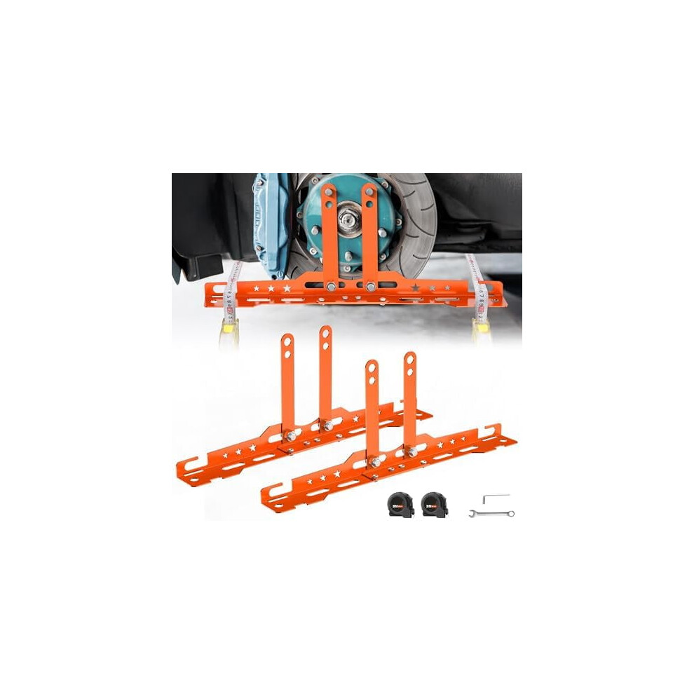 Upgraded Wheel Alignment Tool With 2 Tapes, Toe Plates, Â Compatible With More Vehicle Models Orange 9175034876790