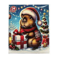 Calendário do Advento de Natal com Capivaras - 24 Figuras, Presente Ideal para Amantes de Animais e Crianças - Contagem Regressiva para o Natal
