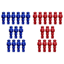26Pcs Table Soccer Men Player, Foosball Players Replacement, Lightweight Table Foosball Player Replacement Man, for Game Room Red Blue