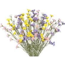 16 db művirág szárral, 53 cm-es selyem forsythia ágak, művirág díszek otthoni, esküvői és kültéri dekorációhoz