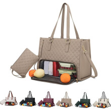 Borsa tote 3 in 1 per donna, borsa pranzo combinata 2 in 1 per laptop da donna con eleganza e funzionalità.